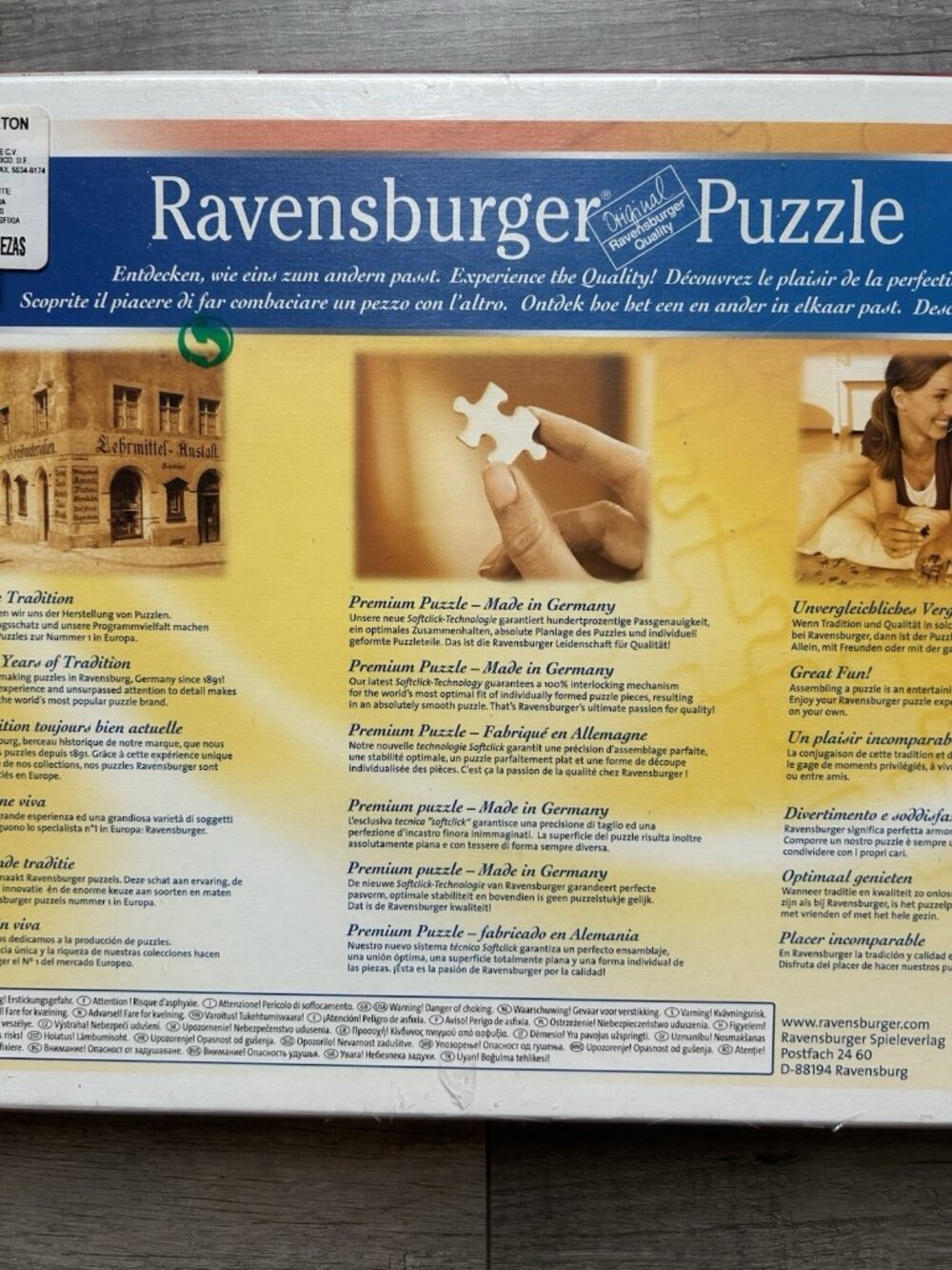 Ravensburger Leonardo da Vinci Vitruvian Man 1000PC Puzzle Softclick Technology - Picture 8 of 16